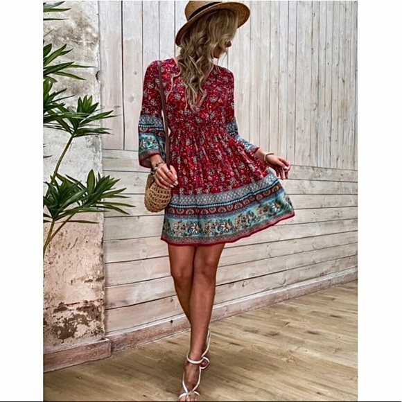 New! Boho vibe mini dress/tunic/top - Picture 8 of 10